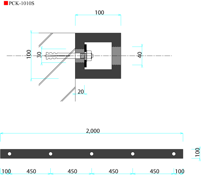 角型中空タイプ、PCK-1010-S